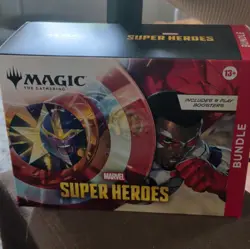Magic: The Gathering Marvel Super Heroes Bundle Box 9 Play Boosters Spindown - Image 1