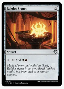 Rakdos Signet | MTG OTC | EDH Commander Staple | Mana Rock Ramp Fixing | NEW NM - Image 1
