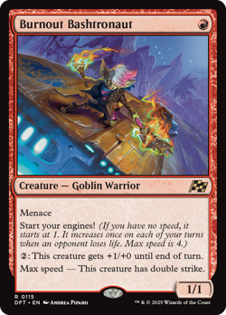 x1 Burnout Bashtronaut DFT Aetherdrift MTG 115 RARE M/NM 1x - Image 1