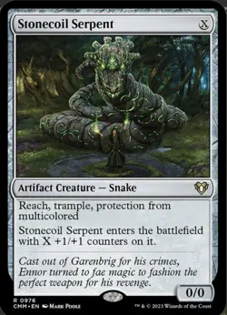Magic The Gathering, Stonecoil Serpent, Commander Masters, Regular - Image 1