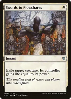 ~1x Swords to Plowshares x1 ~NM~ C16 (The List) Magic the Gathering MtG~ - Image 1