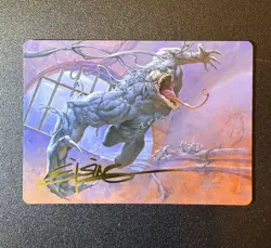Magic The Gathering Art Series Venom Evil Unleashed 12/54 Gold Stamped Signature - Image 1