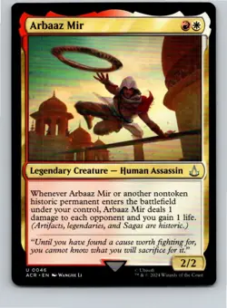 Magic the Gathering Arbaaz Mir Universes Beyond: Assassin's Creed MTG Free Ship! - Image 1