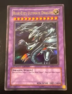 Blue-Eyes Ultimate Dragon JMP-EN005 Limited Edition-Lightly Played - Image 1