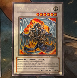 Yu-Gi-Oh! Iron Chain Dragon Synchro/Effect Holo CSOC-EN040 Konami EN - Image 1