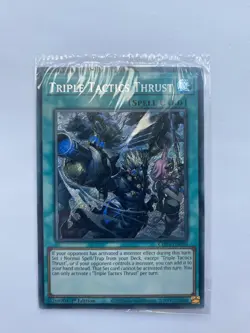 YuGiOh! Triple Tactics Thrust CH01-EN030 Secret Rare Secret Rare 1st Ed SEALED - Image 1