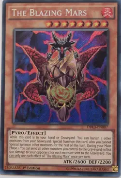 THE BLAZING MARS - (DRL3-EN007) - Secret Rare - 1st Edition - Yu-Gi-Oh - Image 1