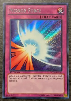 Mirror Force LCJW-EN130 1st Edition Yu-Gi-Oh! Secret Rare NM - Image 1