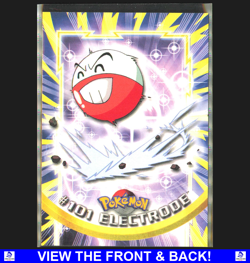 Electrode 1999 Topps Pokemon TV Animation Edition Lightly Played Base 101 - Image 1