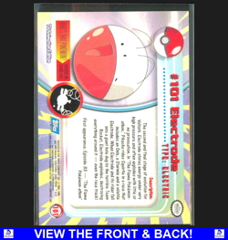Electrode 1999 Topps Pokemon TV Animation Edition Lightly Played Base 101 - Image 2