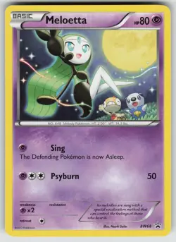 Meloetta BW68 Promo Black And White Promo Pokemon Near Mint - Image 1
