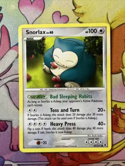 Snorlax 81/111 2009 Rising Rivals Pokemon Card TCG Nintendo Non Holo Common - Lp - Image 1