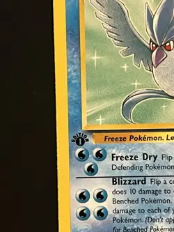1999 WOTC Pokemon TCG Fossil Articuno 17/62 1st Edition Rare LP - Image 3