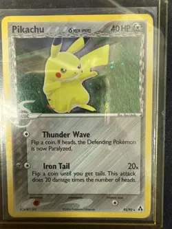 POKEMON PIKACHU DELTA SPECIES 93/92 HOLO CARD - Image 1
