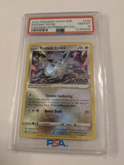 2022 Pokemon Radiant Eevee PSA 10 GEM MINT #230 Promo Sword & Shield SWSH230 BSP - Image 1