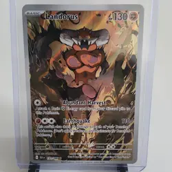 Pokemon Landorus 131/086 Sv: Black Bolt Illustration Rare Holo ENG 130HP Sie - Image 1