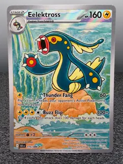 2025 POKEMON Eelektross Black Bolt 115/86 Illustration Rare NM - Image 1