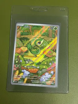 Snivy Illustration Rare 087/086 Black Bolt Pokemon English - Image 1