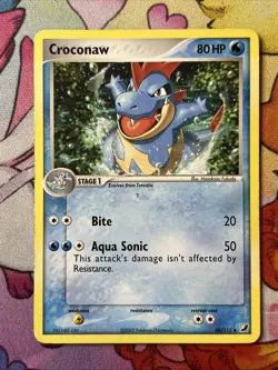 Pokemon TCG Croconaw EX Unseen Forces 38/115 Regular Uncommon MP - Image 1