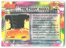 1998 Pokemon The First Movie #35 The Fight Rages Blue Label - Image 2