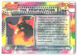 1998 Pokemon The First Movie #5 The Proposition Blue Label - Image 2
