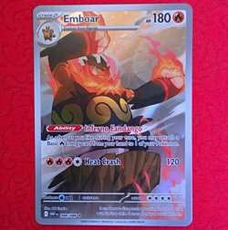 Pokemon TCG Emboar Sv: White Flare 098/086 Illustration Rare Holo EN - Image 1