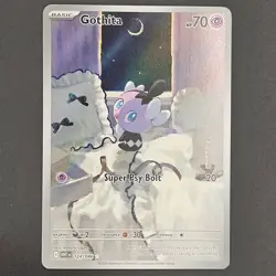 Pokemon TCG White Flare 124/086 Gothita Illustration Rare - NM - Image 1