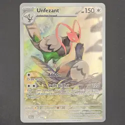 Pokemon TCG Unfezant Illustration Rare Card 150/086 Black Bolt - Image 1