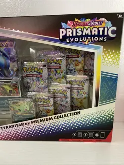 Pokemon Prismatic Evolutions Lucario ex & Tyranitar ex Premium Collection Box - Image 2