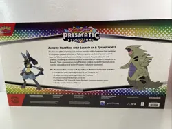 Pokemon Prismatic Evolutions Lucario ex & Tyranitar ex Premium Collection Box - Image 5