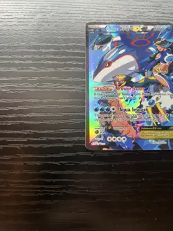 2015 Pokemon Double Crisis Team Aqua's Kyogre EX Full Art Holo #6/34 ULTRA RARE - Image 5