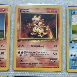 Pokemon TCG WOTC Base Set 1st Edition German 18 Card Lot Pikachu Ponyta - Image 4