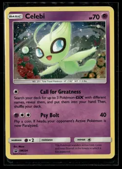 Pokemon TCG SM Promos #SM224 Celebi Cosmos Holo - Image 1