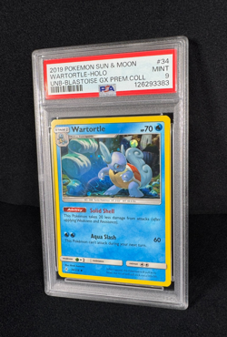 Pokemon Wartortle Holo #34 Sun & Moon Blastoise GX Premium Collection PSA 9 Mint - Image 4