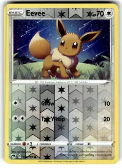 Eevee 130/185 Common Vivid Voltage Pokemon Reverse Holo Near Mint - Image 1