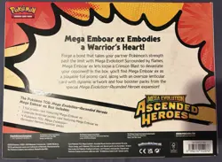 Pokemon Ascended Heroes Mega Emboar EX Box Sealed New - Image 2