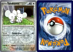 Tandemaus 154/182 Common Paradox Rift Pokemon Reverse Holo Near Mint - Image 3