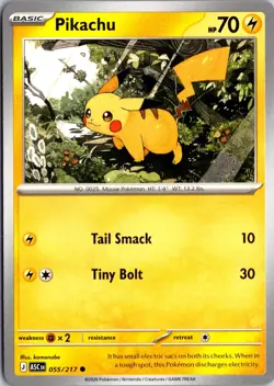 Pikachu 055/217 Common Ascended Heroes Pokemon Near Mint - Image 1