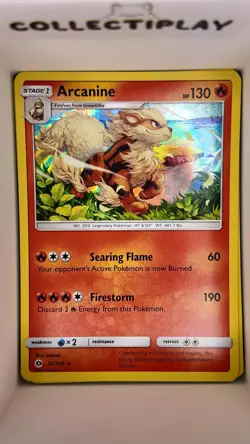 ARCANINE 22/149 HOLO SM BASE SET LP - Image 1