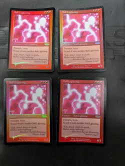 MTG Ball Lightning Foil Set of 4 English DCI - Image 1