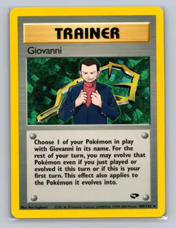 GIOVANNI 104/132 R GYM CHALLENGE POKEMON Unlimited LP - Image 1