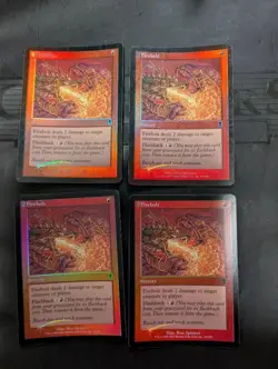 MTG Lightning of Flame Foil Set of 4 English Odyssey - Image 1