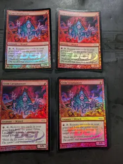 MTG Frown Lava User Foil Set of 4 English DCI - Image 1
