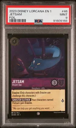 PSA 9 Jetsam 46 Foil Tcg 2023 Disney Lorcana En 1-The First Chapter - Image 1