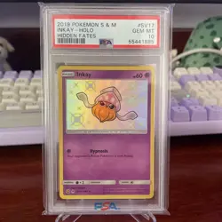 PSA 10 2019 Pokemon Sun & Moon Inkay - Holo Hidden Fates #SV17 - Image 1