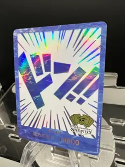 2024 One Piece TCG Chinese 2nd Anniversary Exclusive Blue DON card - Image 3