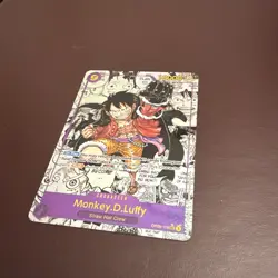 2024 One Piece OP09 EN Manga Alternate Art #119 Monkey D Luffy - Image 3