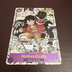 2024 One Piece OP09 EN Manga Alternate Art #119 Monkey D Luffy - Image 4