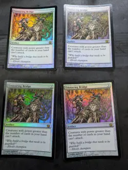 MTG Trap Bridge Foil Set of 4 English 8th Edition - Image 1