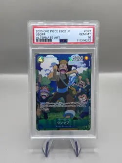 One Piece Usopp eb02 022 Alt Art Japanese PSA 10 - Image 1